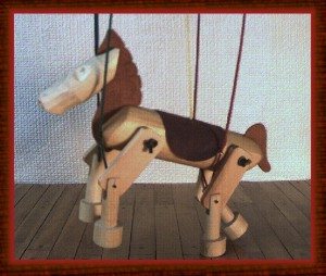 Wild Horse Marionette  in Natural